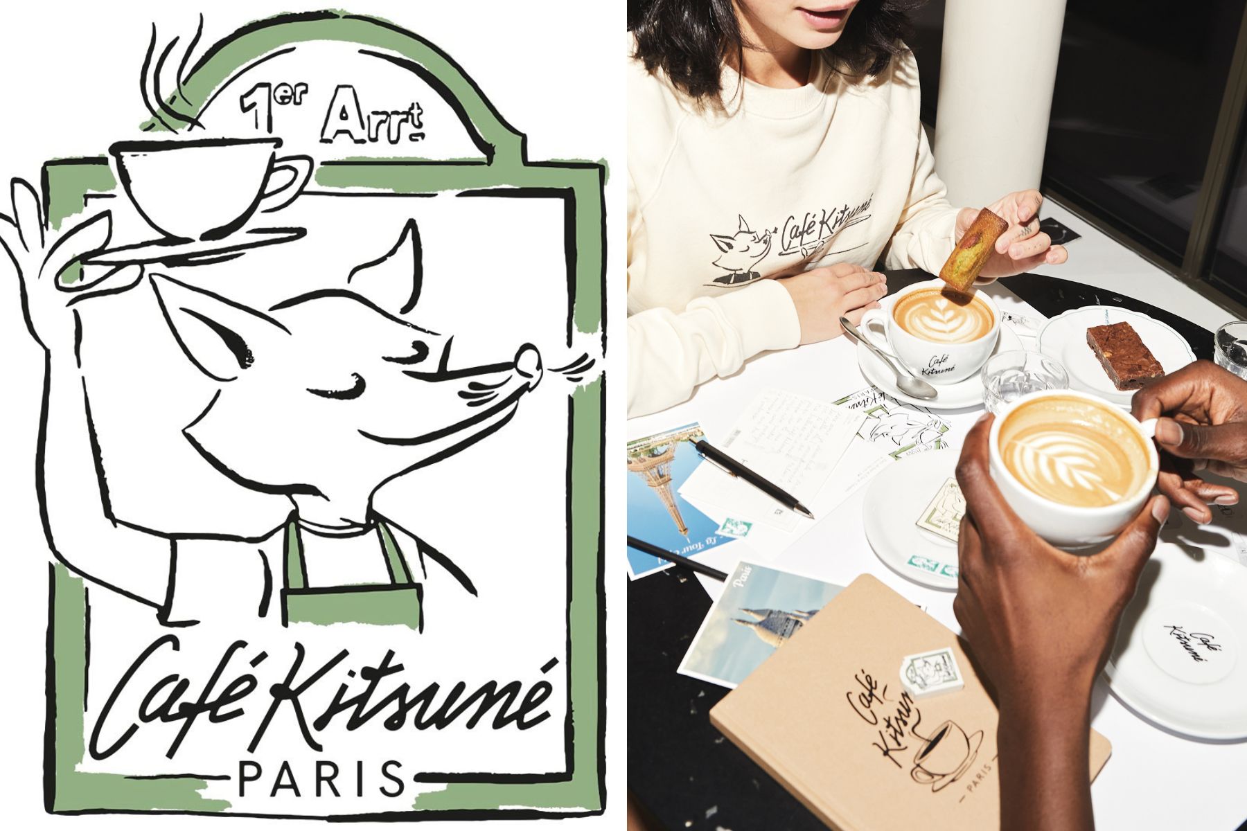 小狐狸登台一周年，Café Kitsuné推出抹茶限定新品