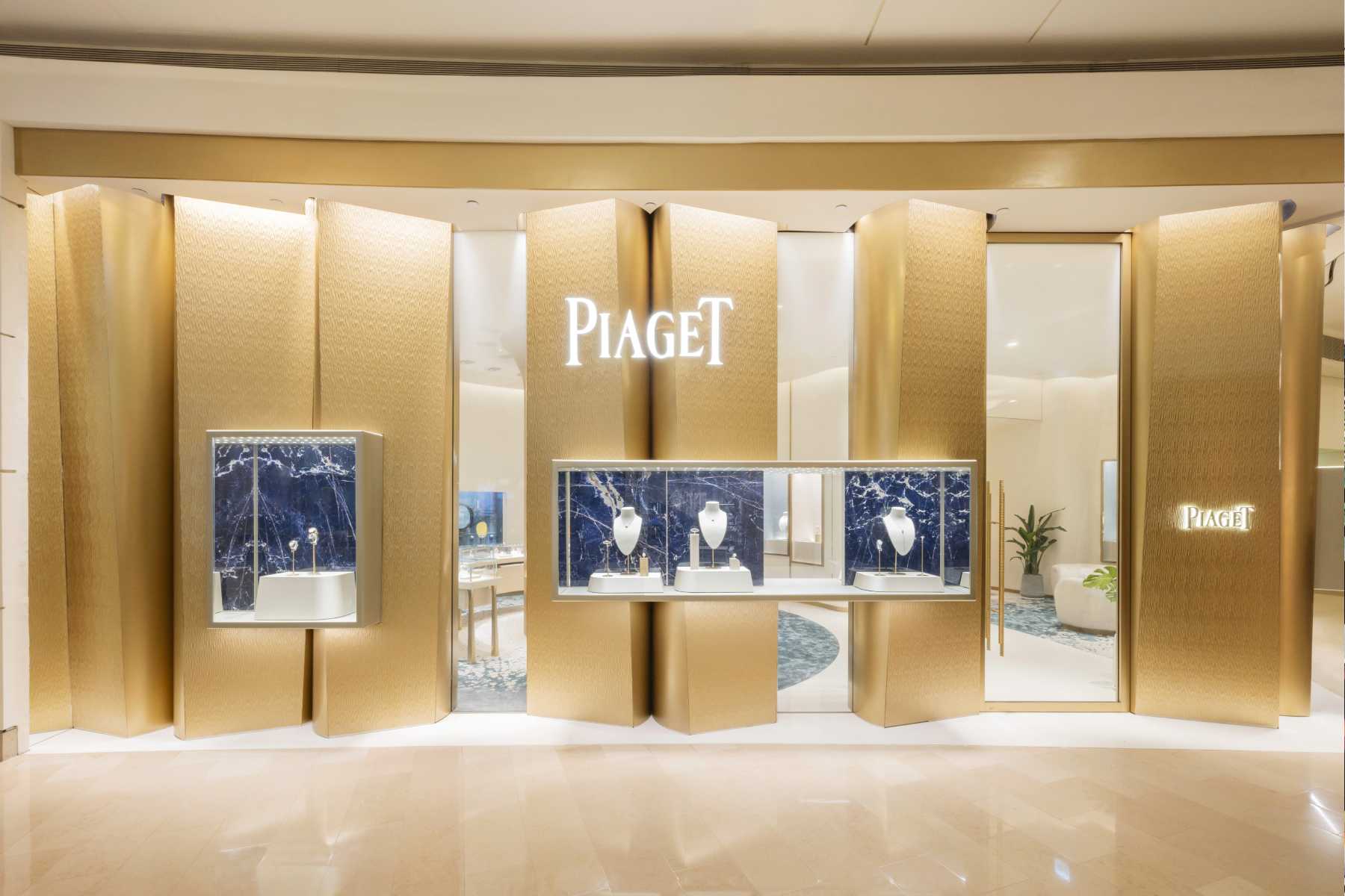 PIAGET全球首間形象概念精品店於台北101開幕，宛如一件碩大頂級珠寶作品
